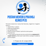 Pravna klinika – poziv za akademske i vanjske mentore